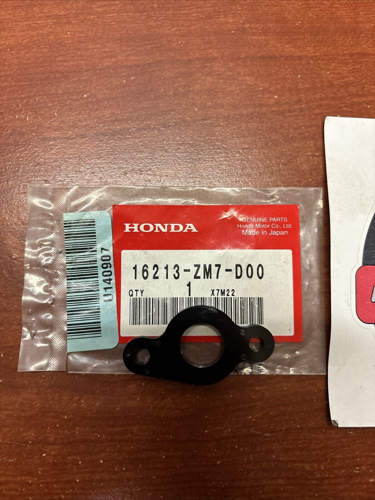 NOS Honda EU1000I CARBURETOR INSULATOR B 16213-ZM7-D00 SUB H182