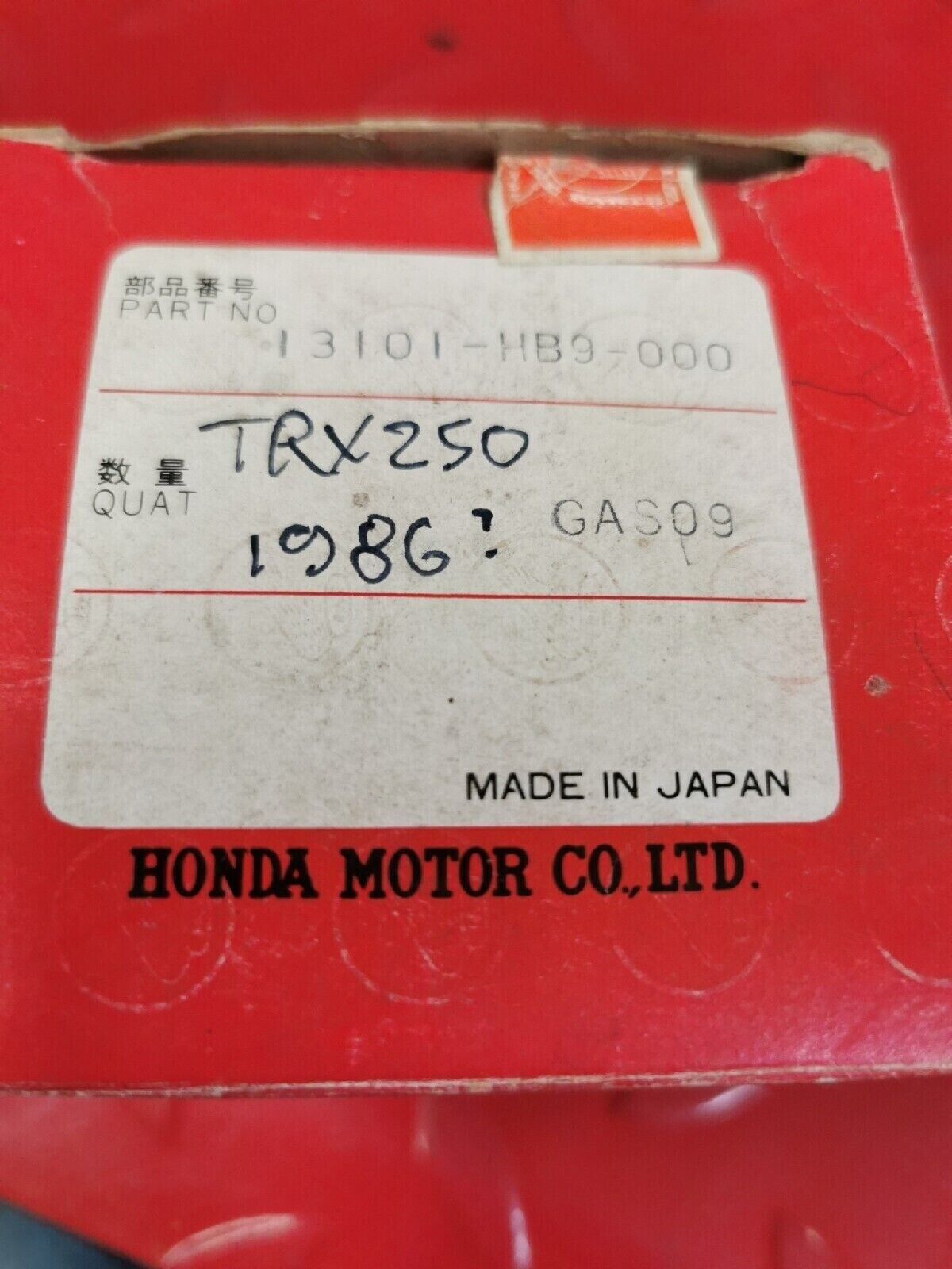 NOS HONDA TRX250 1986 PISTON 13101-HB9-000 H40