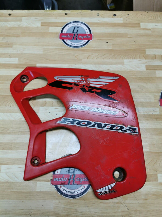 Honda CR250R 1989 right side cover panel radiator shroud plastic fairing 2