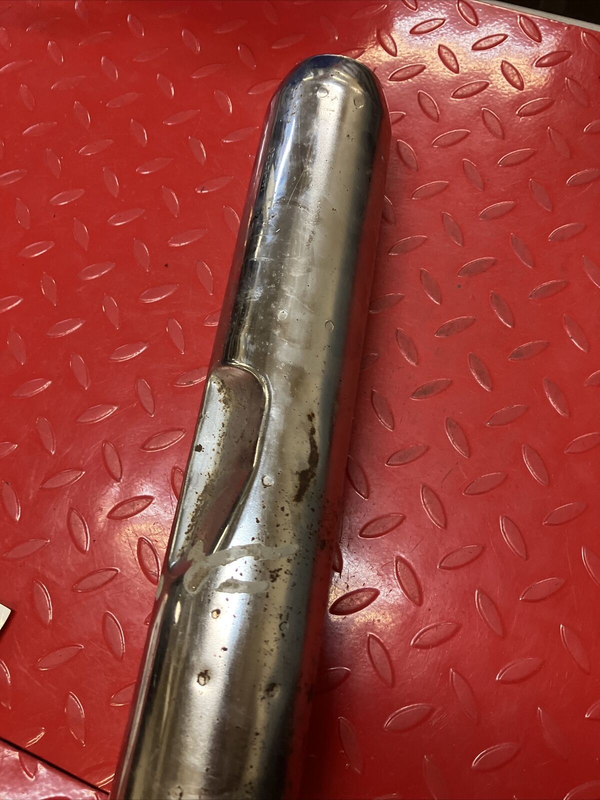 Yamaha RD400 1977 right exhaust pipe silencer 1976 1978