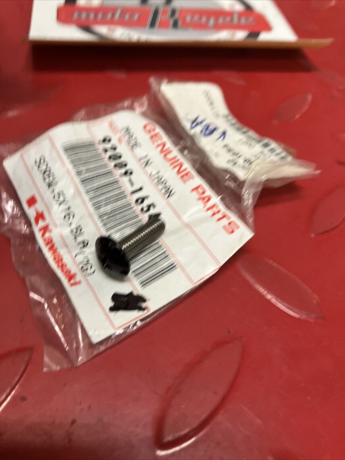 NOS KAWASAKI SCREW 5X16 BLACK 92009-1654 K15