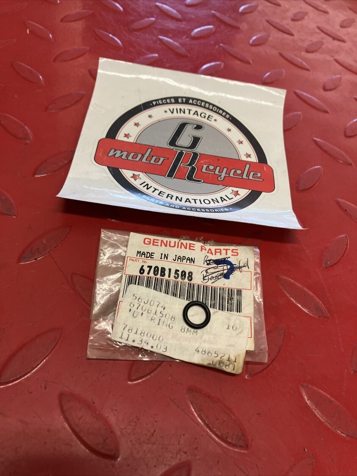 NOS KAWASAKI O-RING 8MM 670B1508 K12