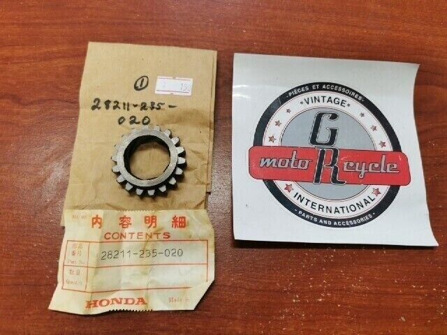 NOS Honda CA175K CB175K CB200 CD175 CL175 KICK STARTER PINION 28211-235-020 H99