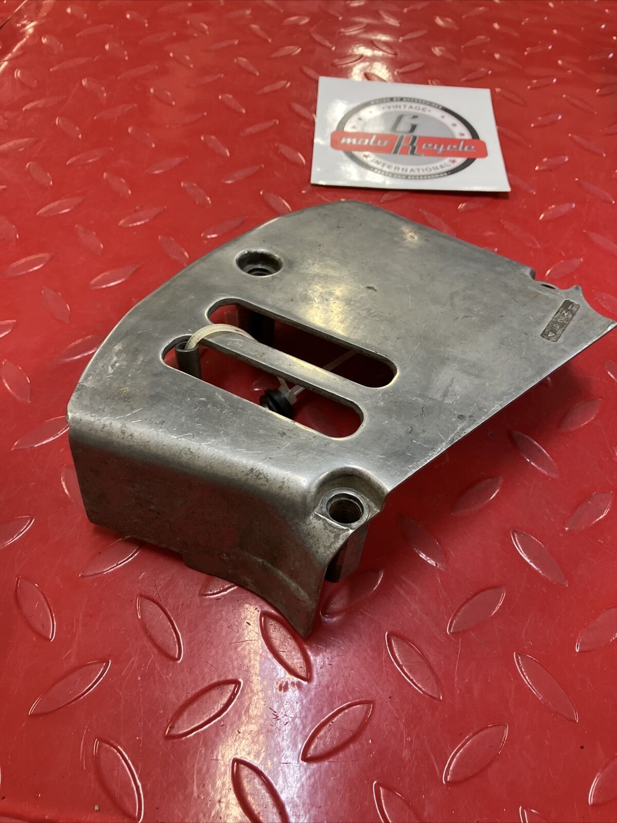 Suzuki LS650 Savage 1986 left crankcase engine front sprocket guard cover case