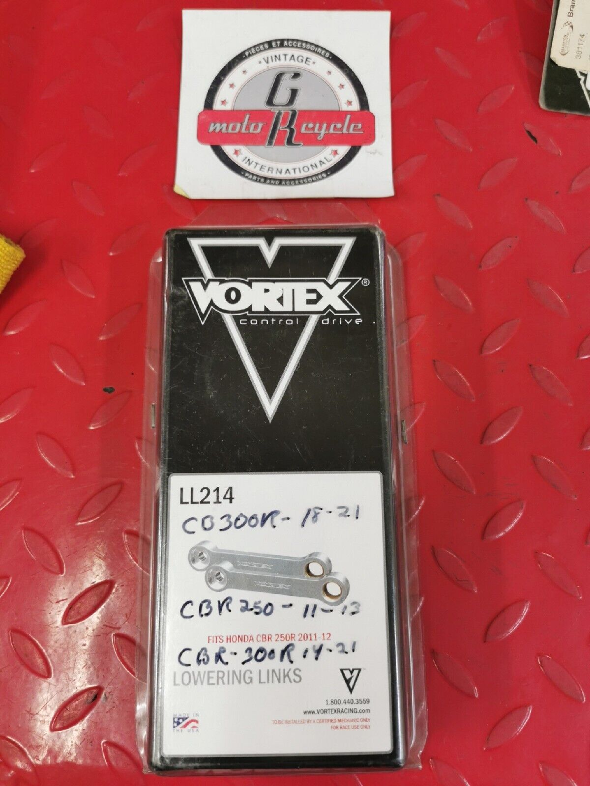 NOS VORTEX HONDA CBR250R 2011 2012 CBR300R 2018 - 2021  LOWERING LINGS LL214 J17