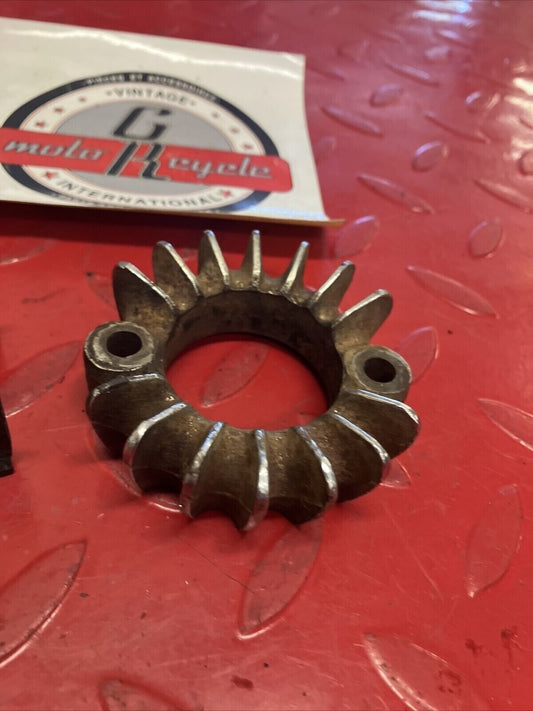 Honda XL100 1974 exhaust muffler pipe joint flange