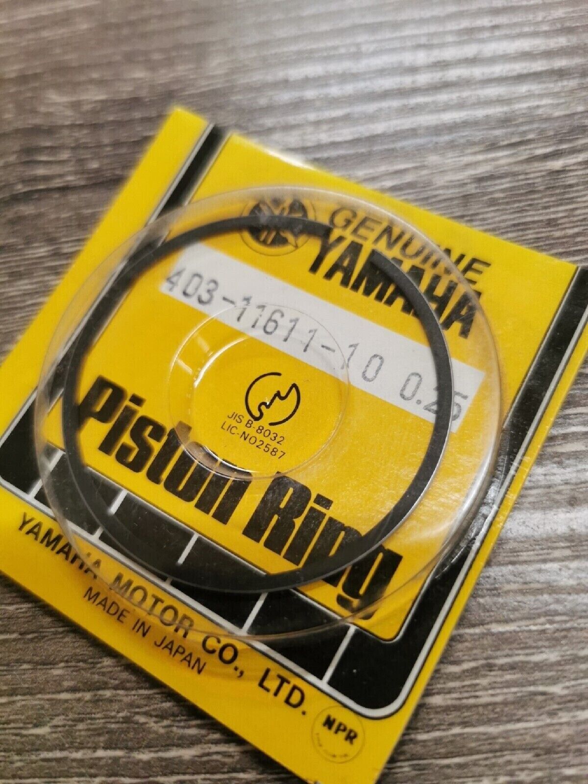 NOS YAMAHA RING PISTON 1ST OS Superseded by 2W5-11611-10-00 Y51