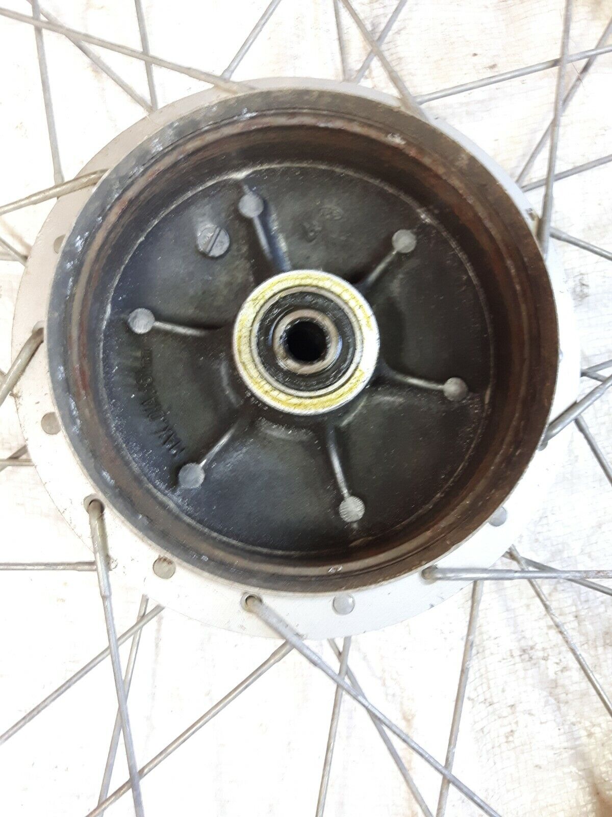 Honda XL250 1974 front wheel rim hub 44601-356-000 44701-385-003 44701-385-741