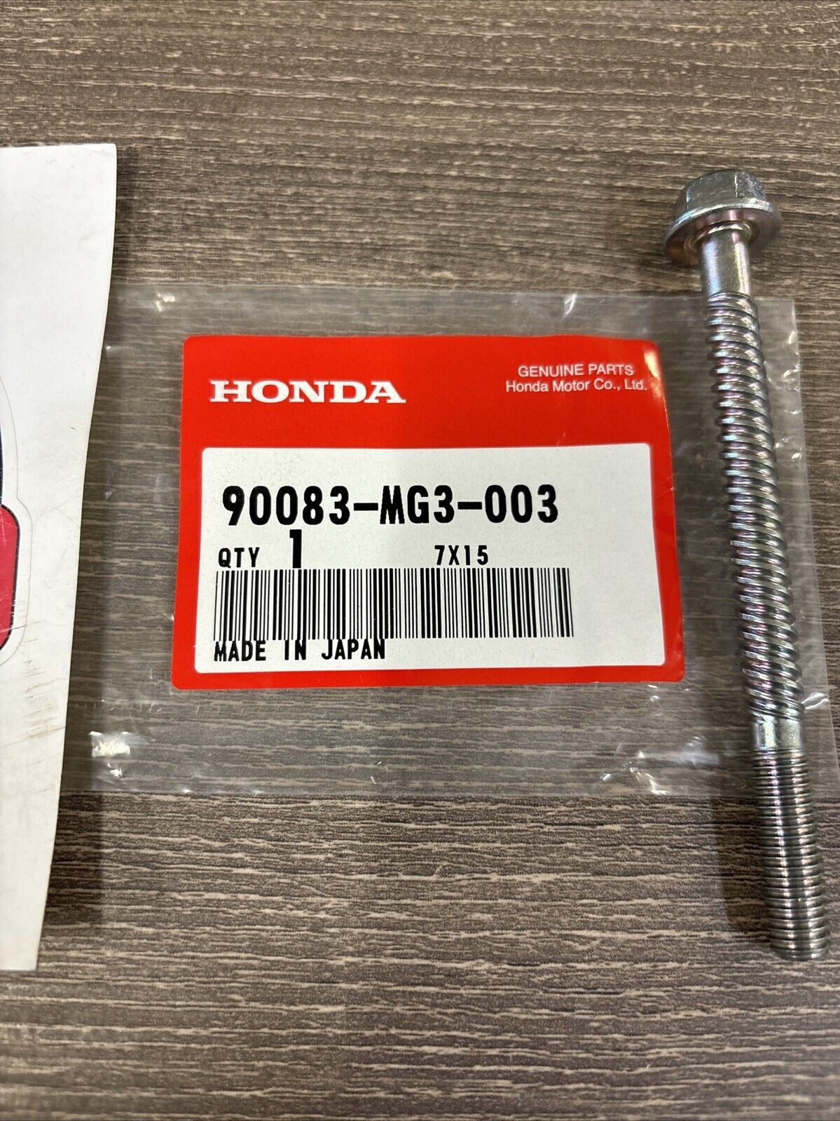 NOS Honda NX500 XBR500 XL600 XR500R XR600R FLANGE BOLT 8X100 90083-MG3-003 H135