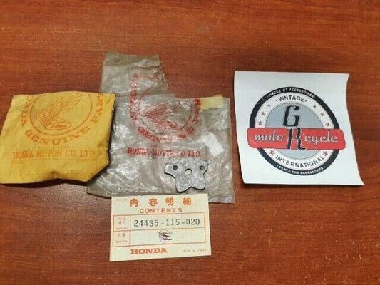 NOS Honda CB125T CB50 CY50 XL75 GEARSHIFT DRUM STOPPER PLATE 24435-115-020 H86
