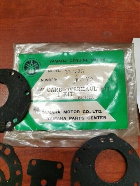 NOS Yamaha TL433G CARBURETOR OVERHAUL REBUILD KIT INCOMPLETE Y126