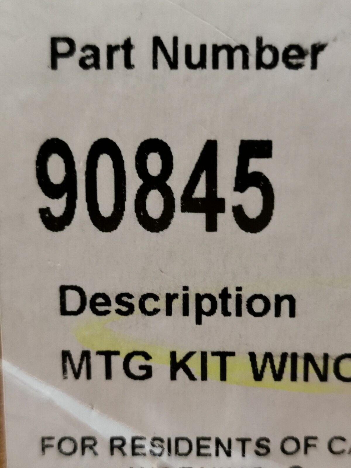NOS WARN Winch Mounting System 90845