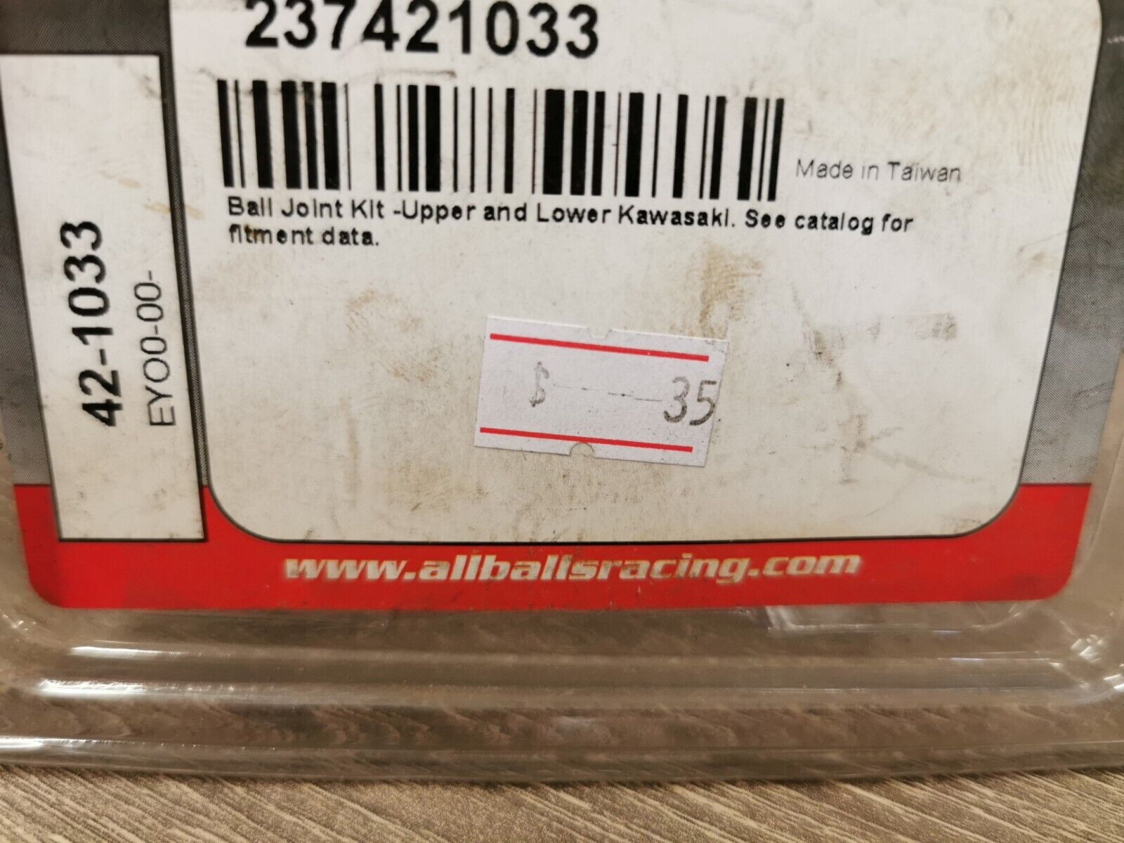 NOS ALL BALLS Kawasaki KFX700 KVF650 Mule PRO FX 800  BALL JOINT KIT 42-1033 J51