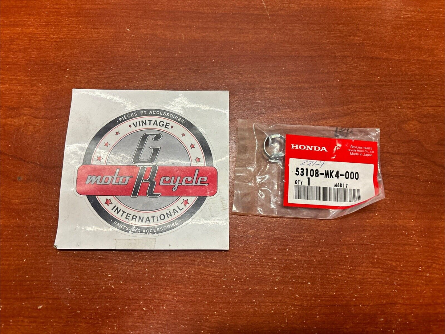 NOS Honda ATC110 CB450S CB650 CB750 HANDLE WEIGHT SNAP RING 53108-MK4-000 H170
