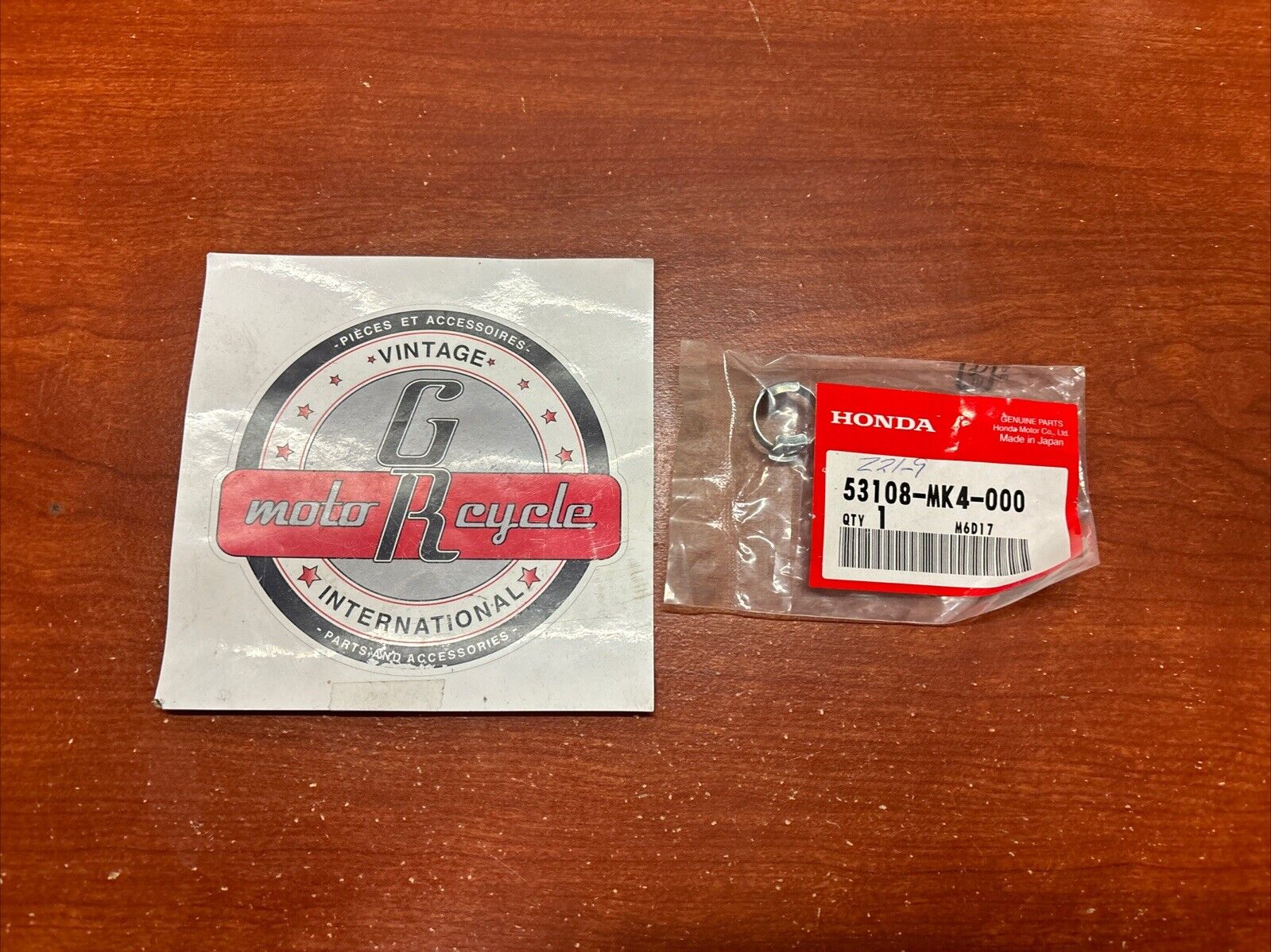 NOS Honda ATC110 CB450S CB650 CB750 HANDLE WEIGHT SNAP RING 53108-MK4-000 H170