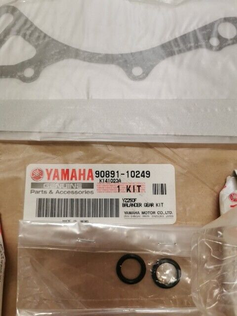 NOS Yamaha YZ250F BALANCER GEAR KIT 90891-10249-00 Y107