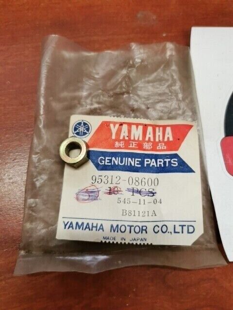 NOS Yamaha NUT 95312-08600 SUB 95311-08600 95333-08600 98880-08100 99780-08 Y127