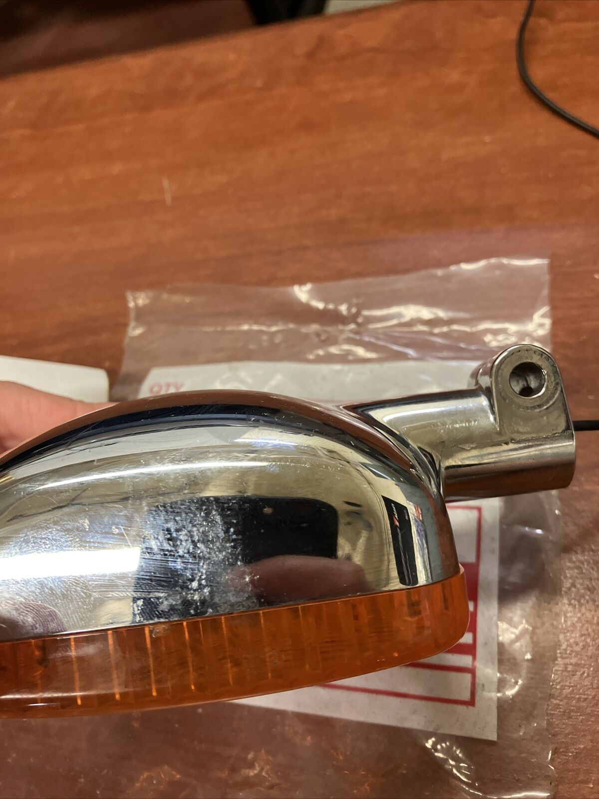 NOS Yamaha XS1100 REAR FLASHER LIGHT CHROME 2H7-83330-70-93 SUB 2H7-83330-7 Y165