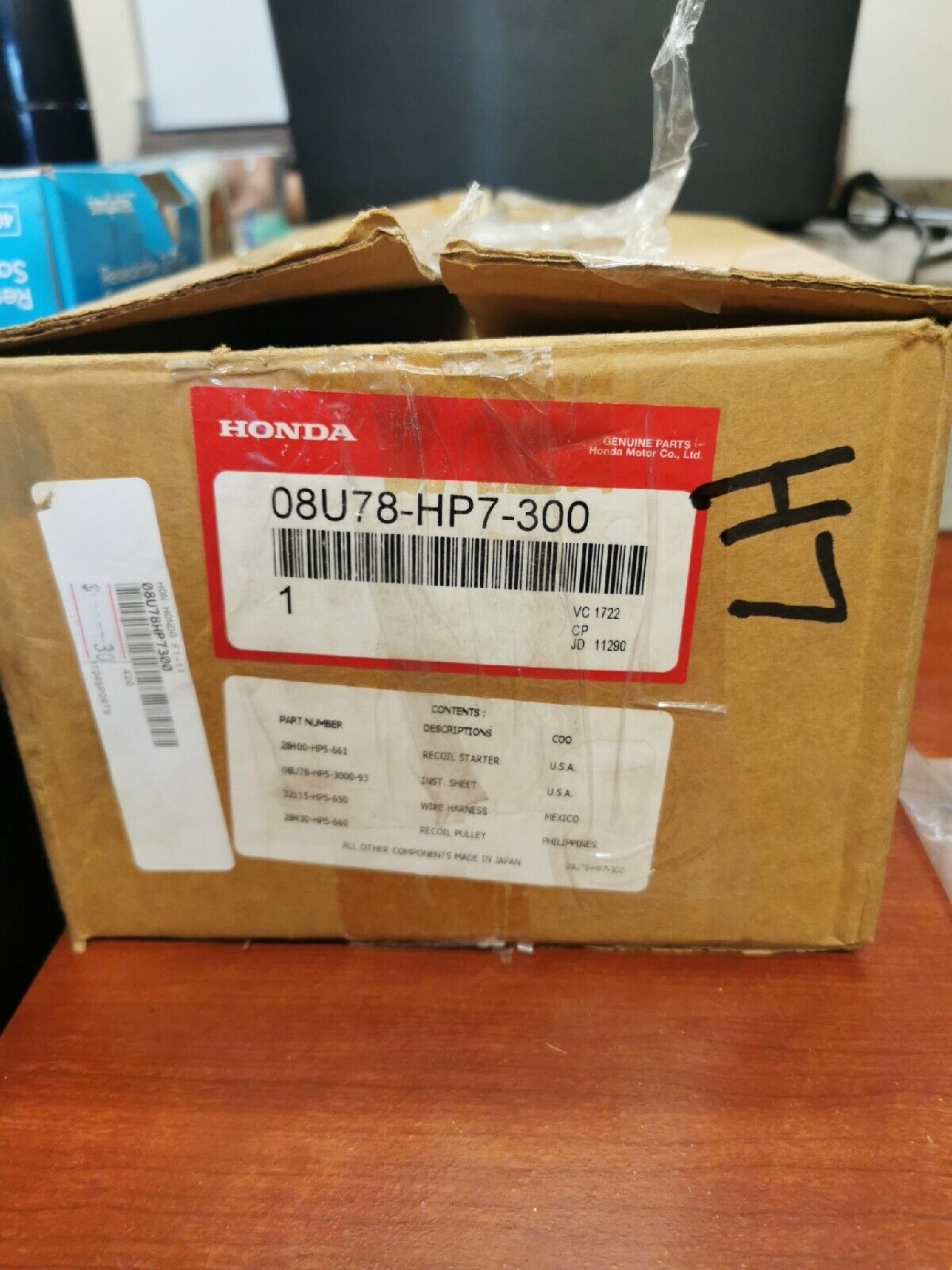 NOS Honda TRX420 RECOIL STARTER KIT INCOMPLETE 08U78-HP7-300 H7