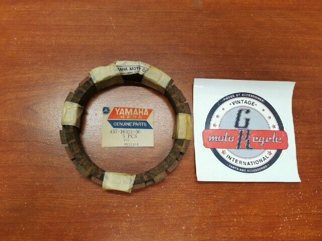 NOS Yamaha FRICTION PLATE QTY.5 437-16321-00 SUB 132-16321-00 132-16321-01 Y118