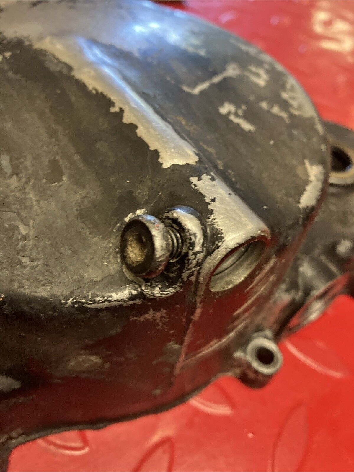 Kawasaki KX125 1987 Right crankcase clutch cover 1985 1986