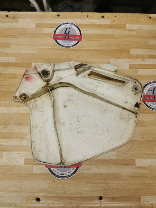 Honda CR250R 1991 Left side panel cover number plate plastic 83610-KZ3-700ZB 2