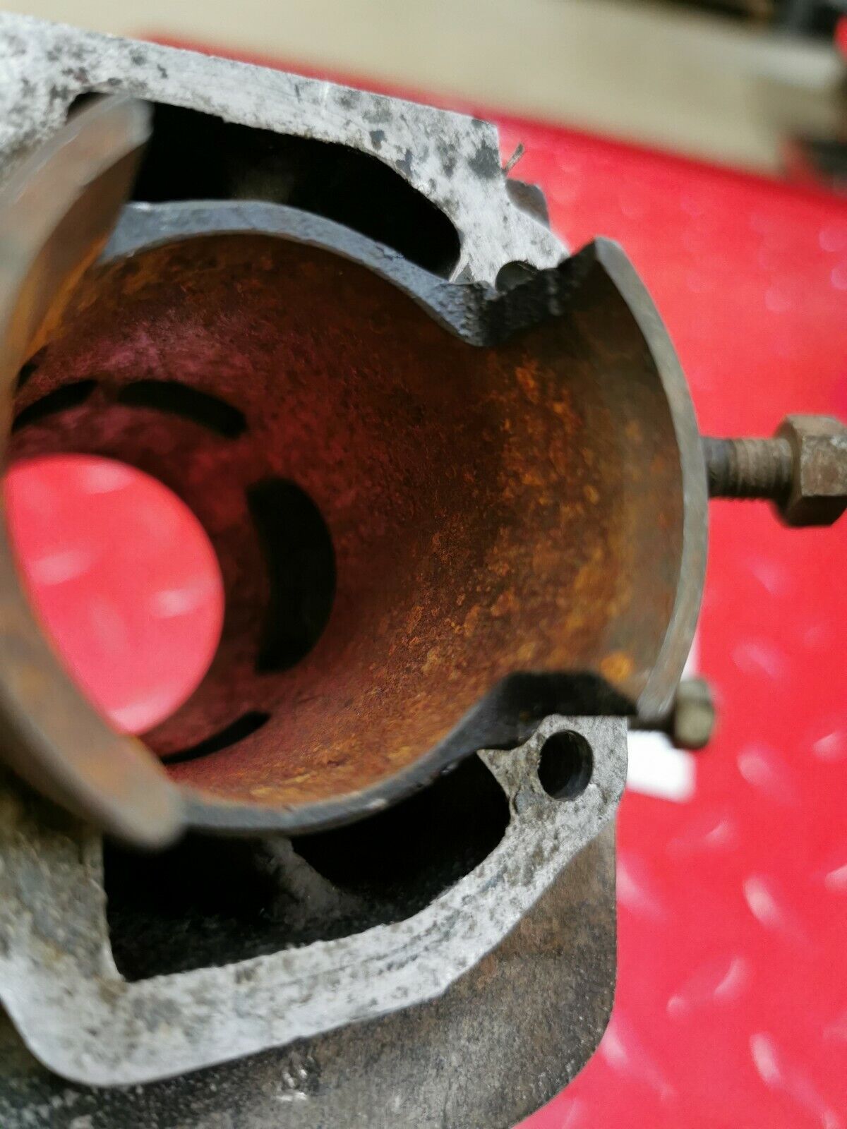 Yamaha RD125 1975 1976 left cylinder jug barrel 43mm STD T
