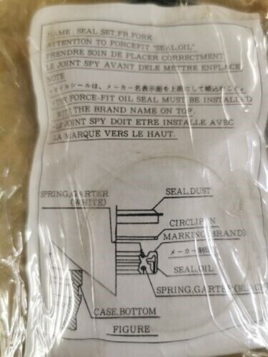 NOS HONDA CR125 CR250 CR500 1991 SEAL KIT FRONT FORK QTY2 51490-KZ3-810 H101
