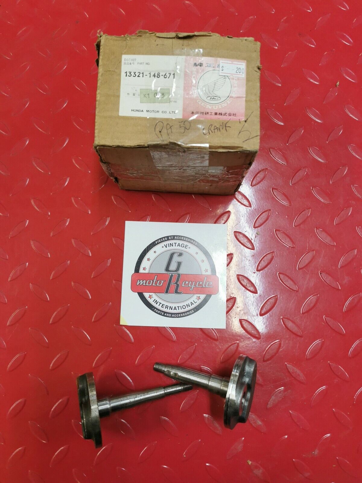 NOS Honda CANADIAN PA50 CRANKSHAFT HALVES LEFT&RIGHT 13321-148-671 H7