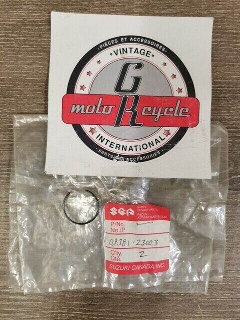NOS SUZUKI DR500R DR500S DR600R DR600SU LS650 LTA500F CIRCLIP 09381-23003 S52