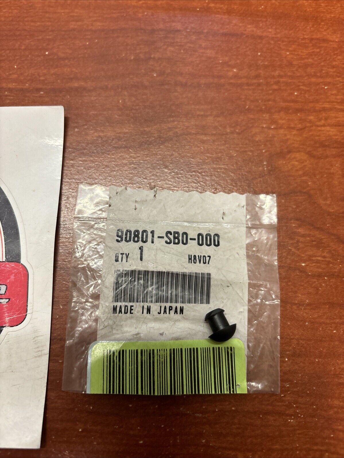 NOS Honda ACCORD PRELUDE TRX500FA CHANGE REINFORCEMENT PLUG 90801-SB0-000 H155