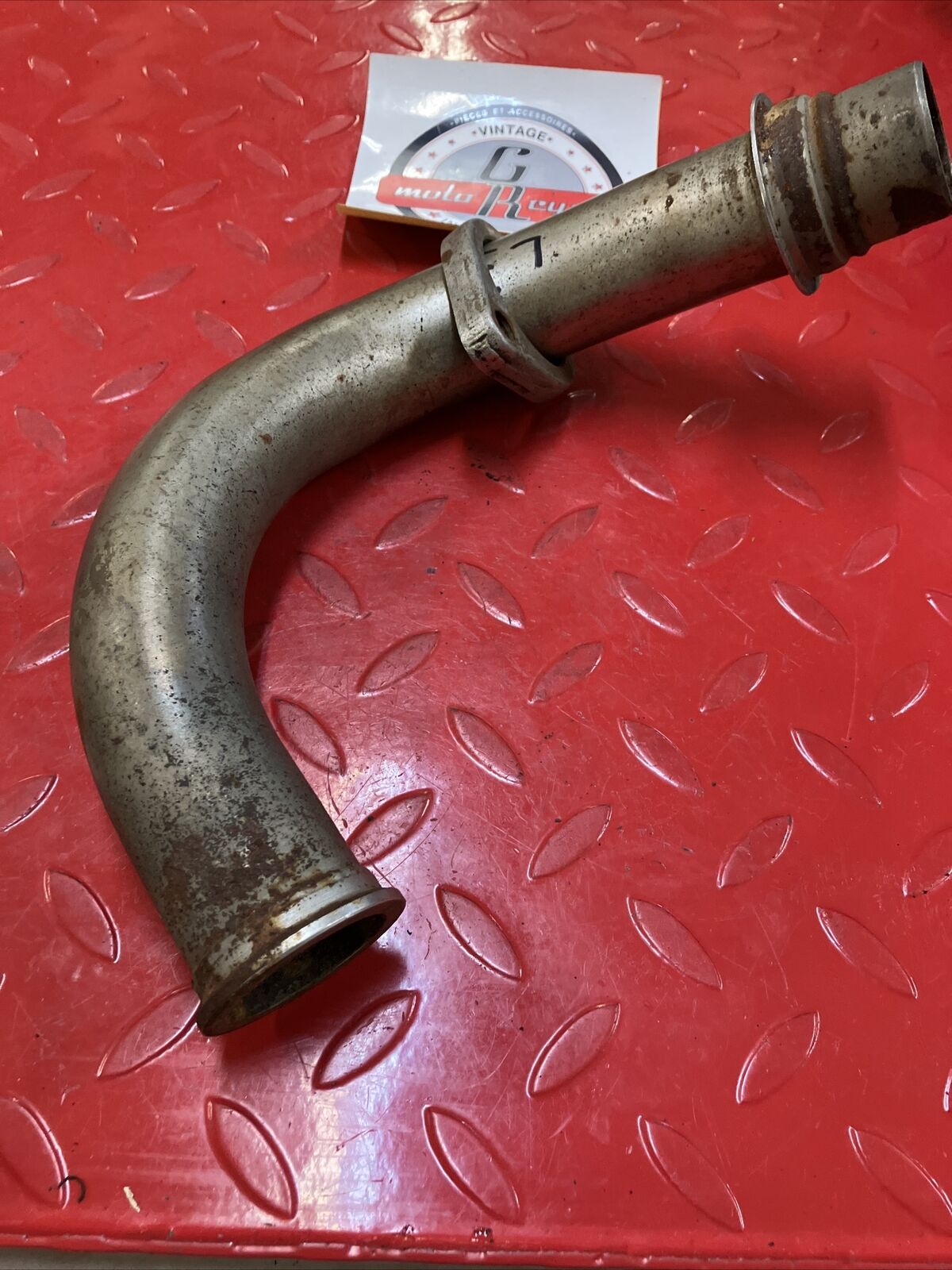 Yamaha RD400 1977 Left exhaust pipe header 1976 1978 3
