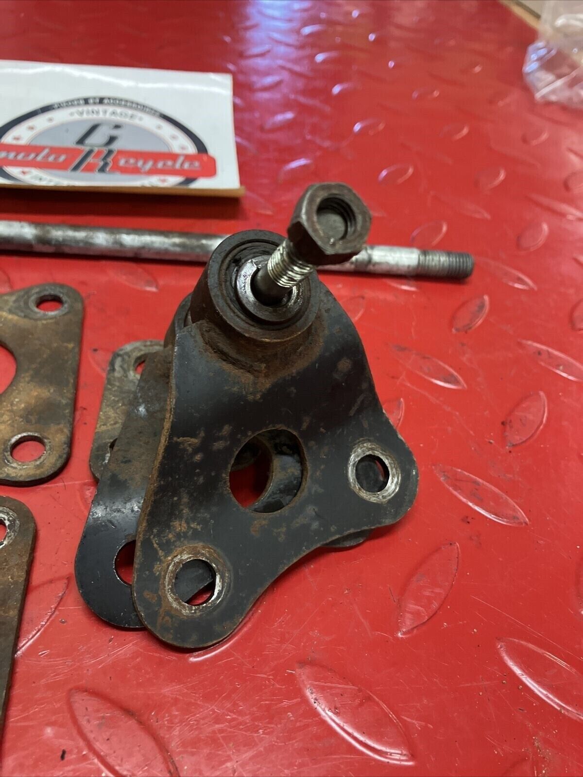 Honda XL175 1975 engine motor mounting plate bracket hanger bolt mount
