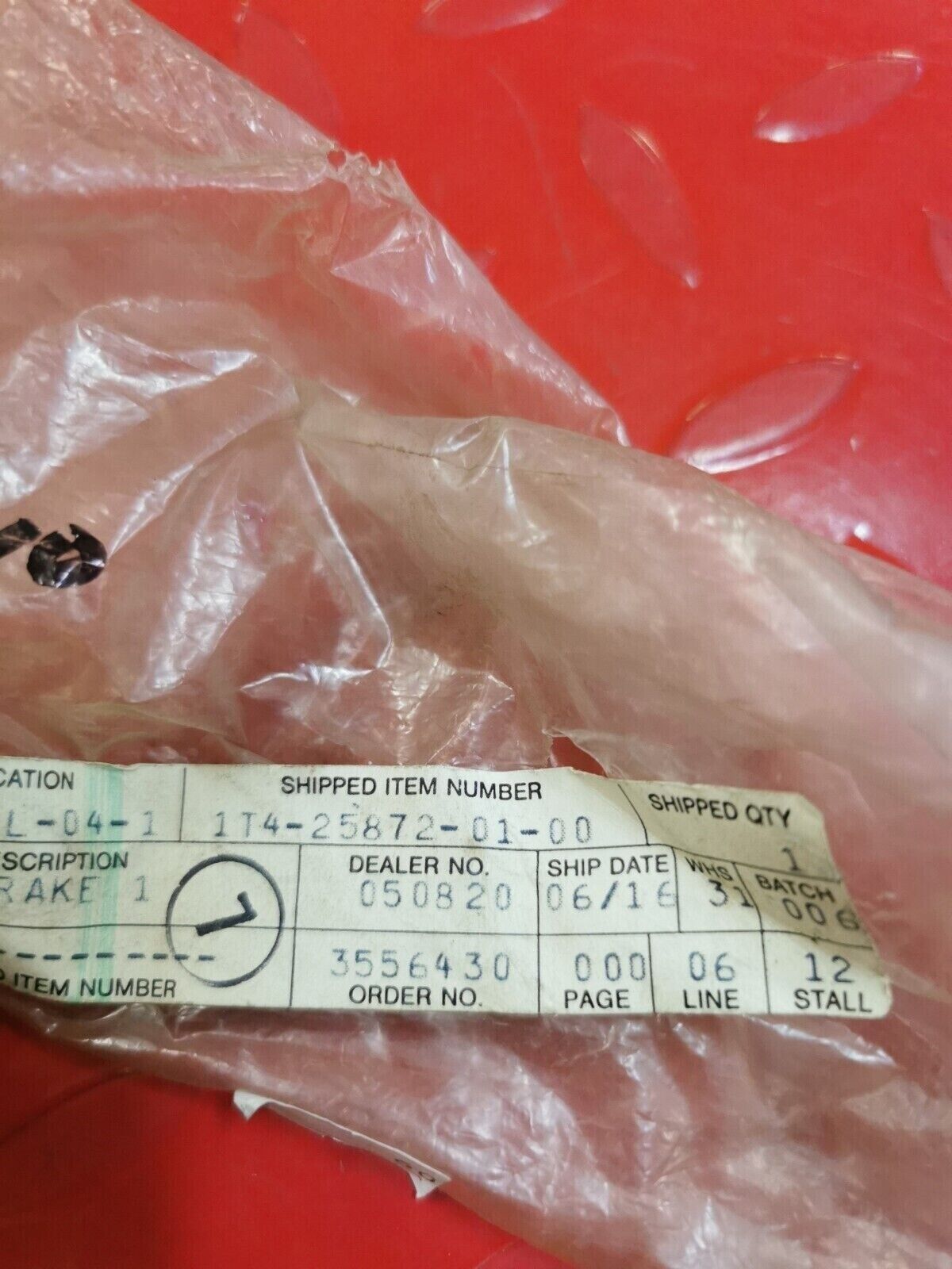 NOS Yamaha XS750 XS850  HOSE BRAKE 1 1T4-25872-01-00 Y24