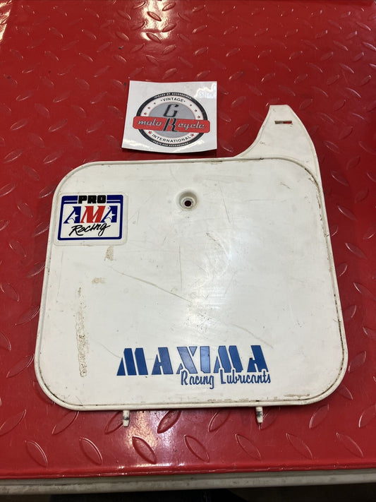 Honda CR250R 1988 front number plate panel fairing CR125R CR500R 61136-ML3-840 2