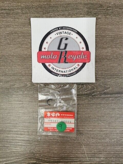 NOS SUZUKI ALT125 ALT185 AN125 AN125U DRZ125 DRZ250 RING SNAP 09381-10004 S57