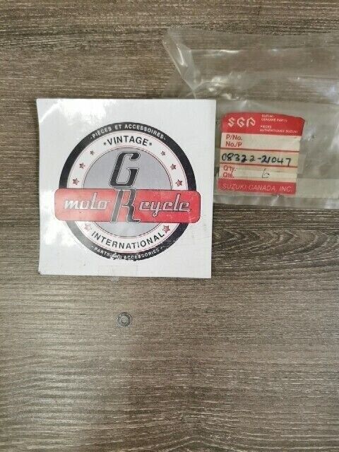 NOS SUZUKI AD50 AD60 DR100 DR125 DR500S DR600RU WASHER 4MM 08322-21047 S57