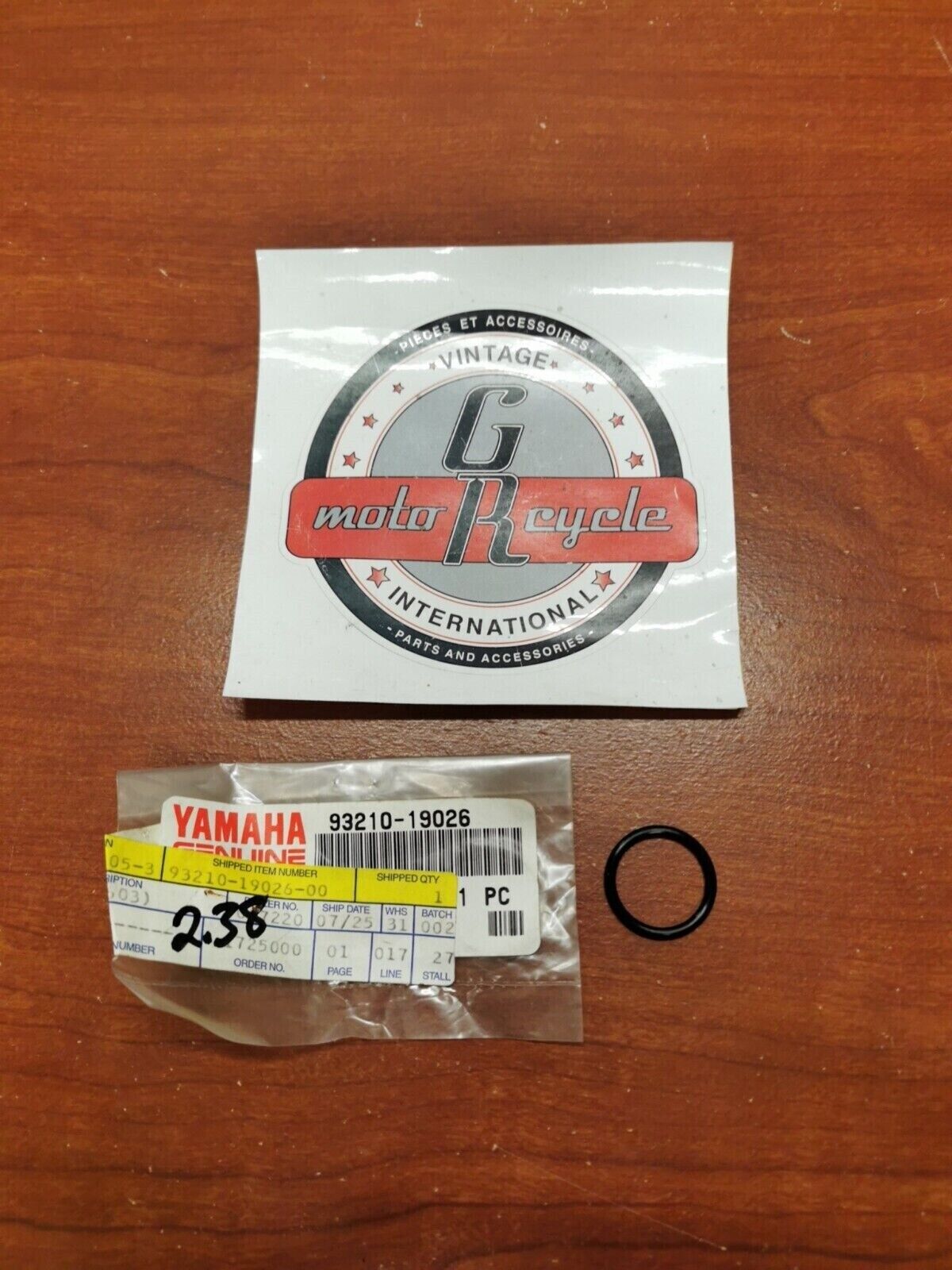 NEW NOS Yamaha YFM450 YFM660 YFM400 O-RING 93210-19026-00 Y98