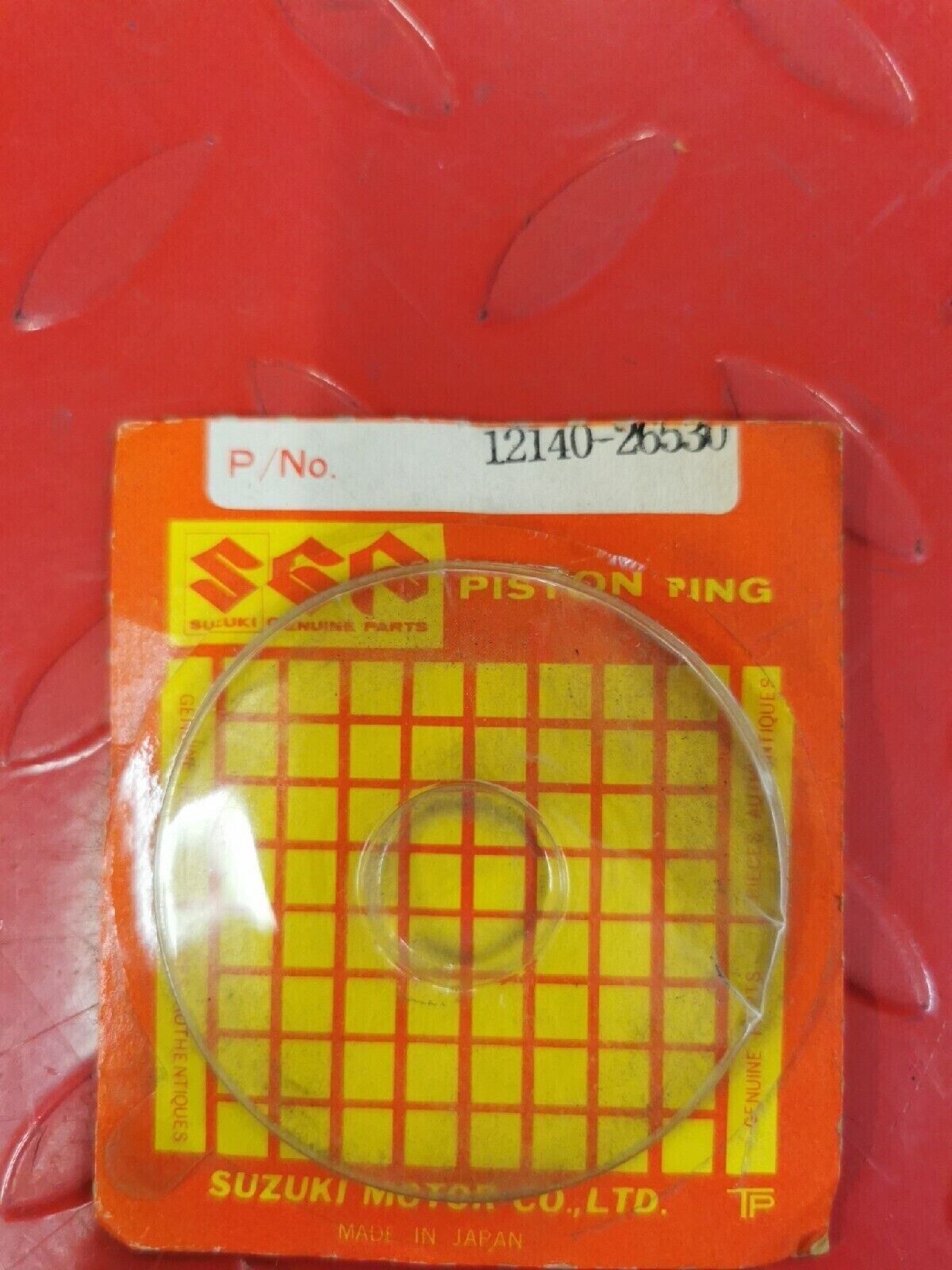 NOS SUZUKI PISTON RING SET 12140-26530 SUPERSEDED BY 12140-40B30-100 S11