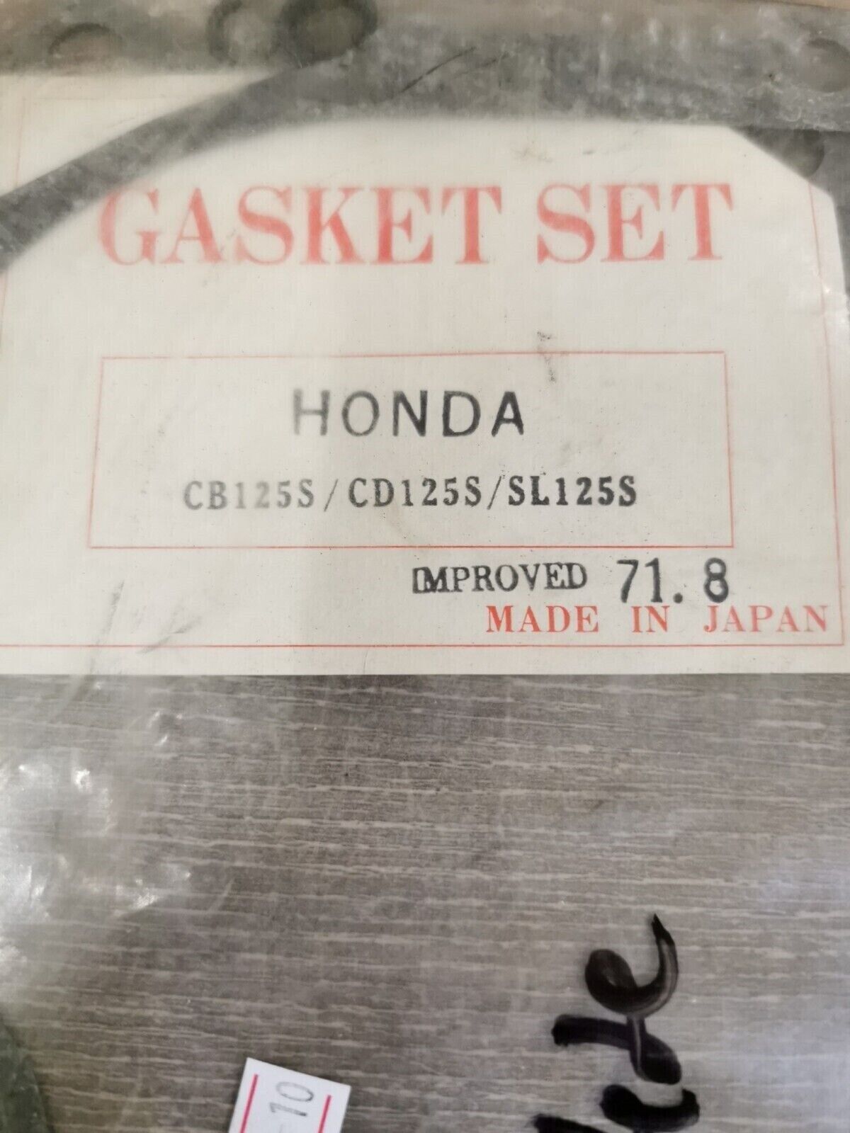 NOS HONDA CB125S CD125S SL125S INCOMPLETE GASKET SET  J28