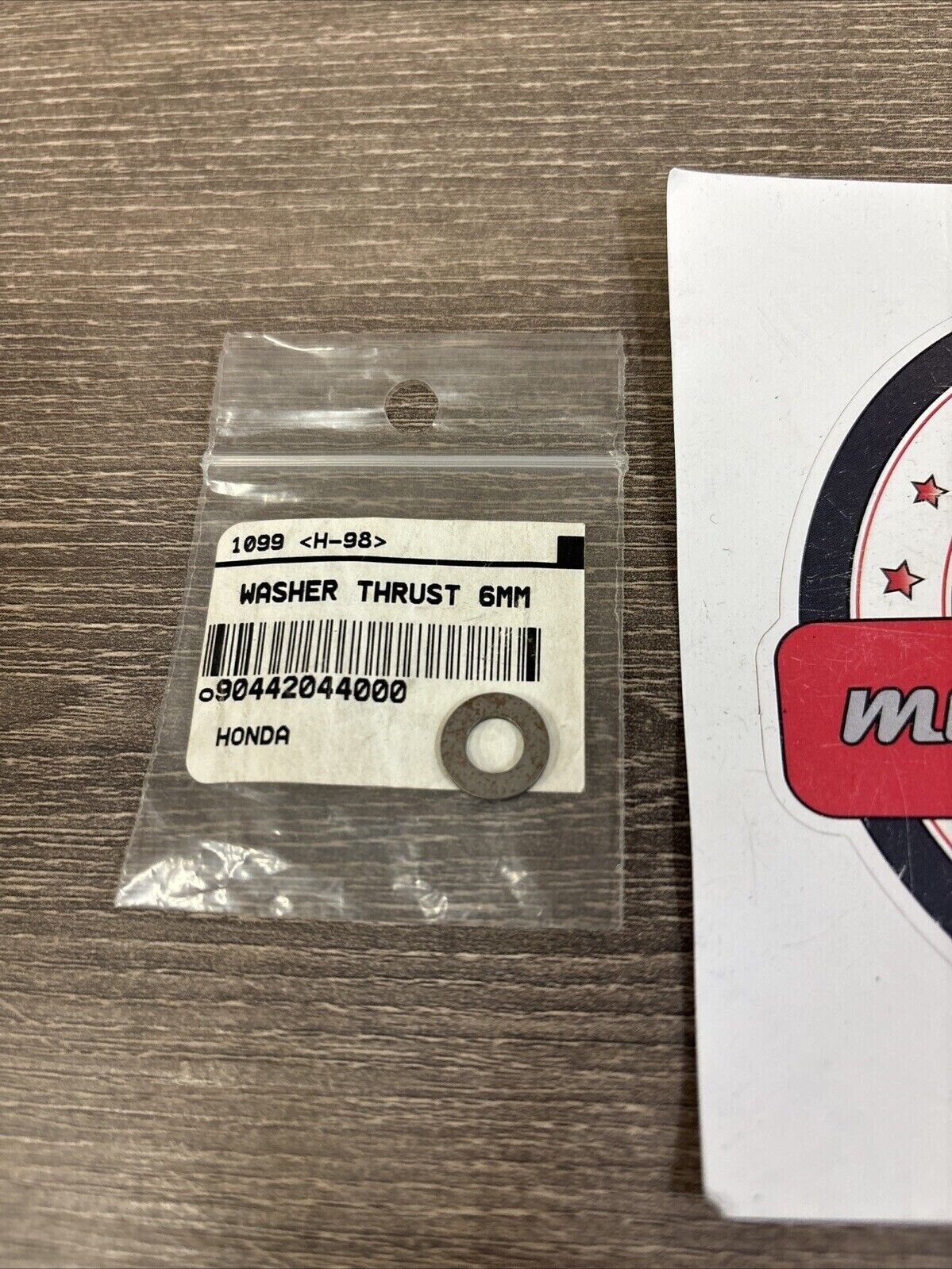 NOS Honda THRUST WASHER 6MM 90442-044-000 H124