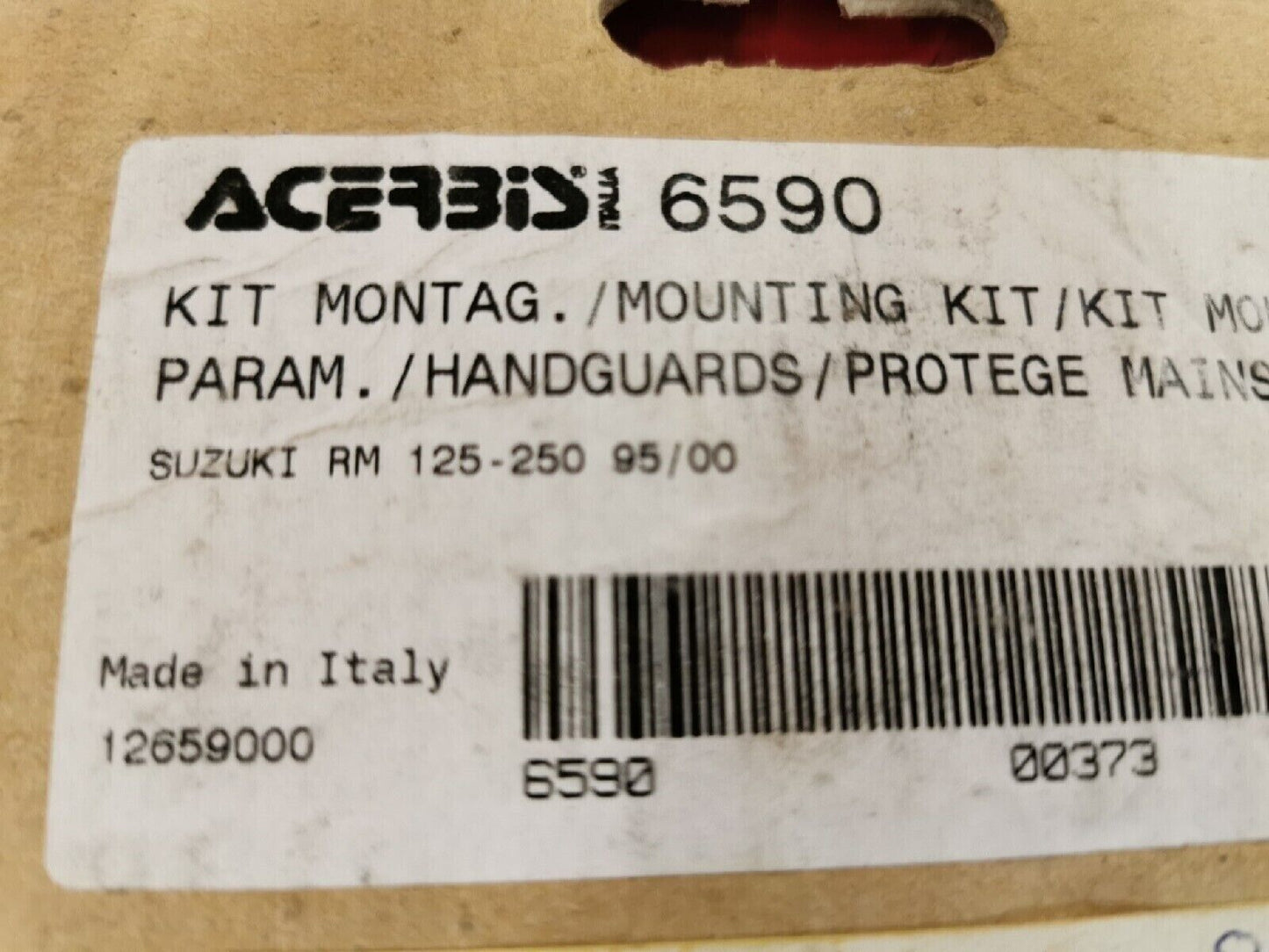 NOS ACERBIS SUZUKI RM80 RM85 RM125 RM250 1995 - 2000  Mounting Kit Flag 6590 J12