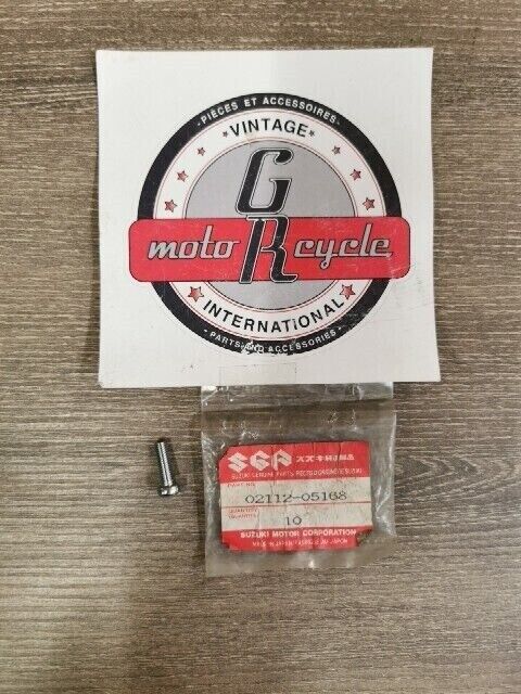 NOS SUZUKI A100 ALT50 B1005P CL50 CS125 DR125 DR250S DR400 SCREW 02112-05168 S46