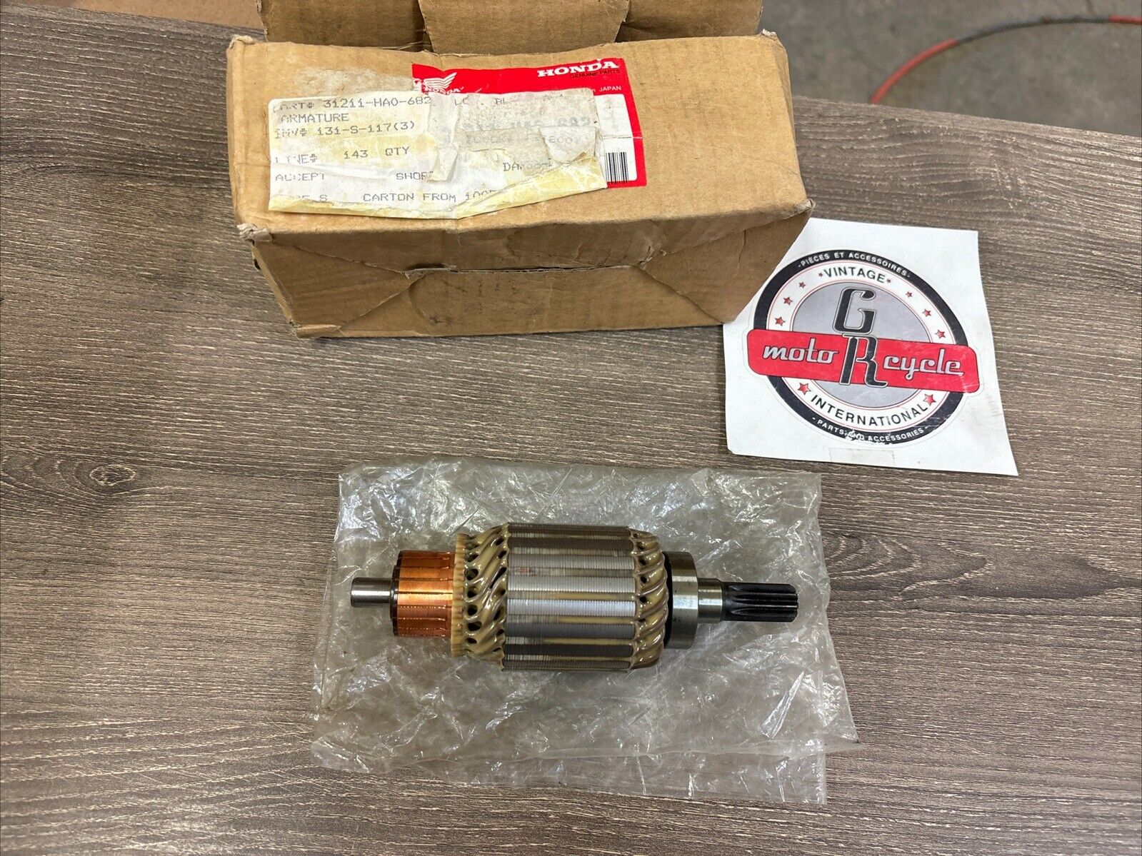 NOS Honda ATC250 TRX250 STARTER MOTOR ARMATURE 31211-HA0-682 H116