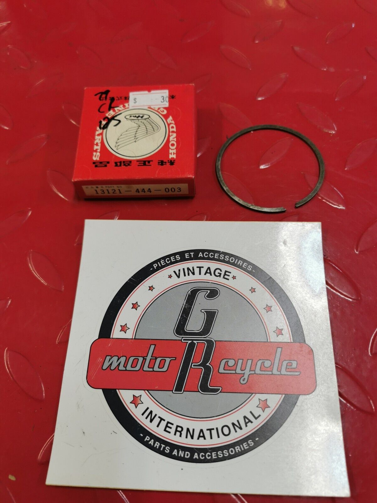 NOS Honda 1979 CR125R PISTON RING SET (0.25) 13121-444-003 H12