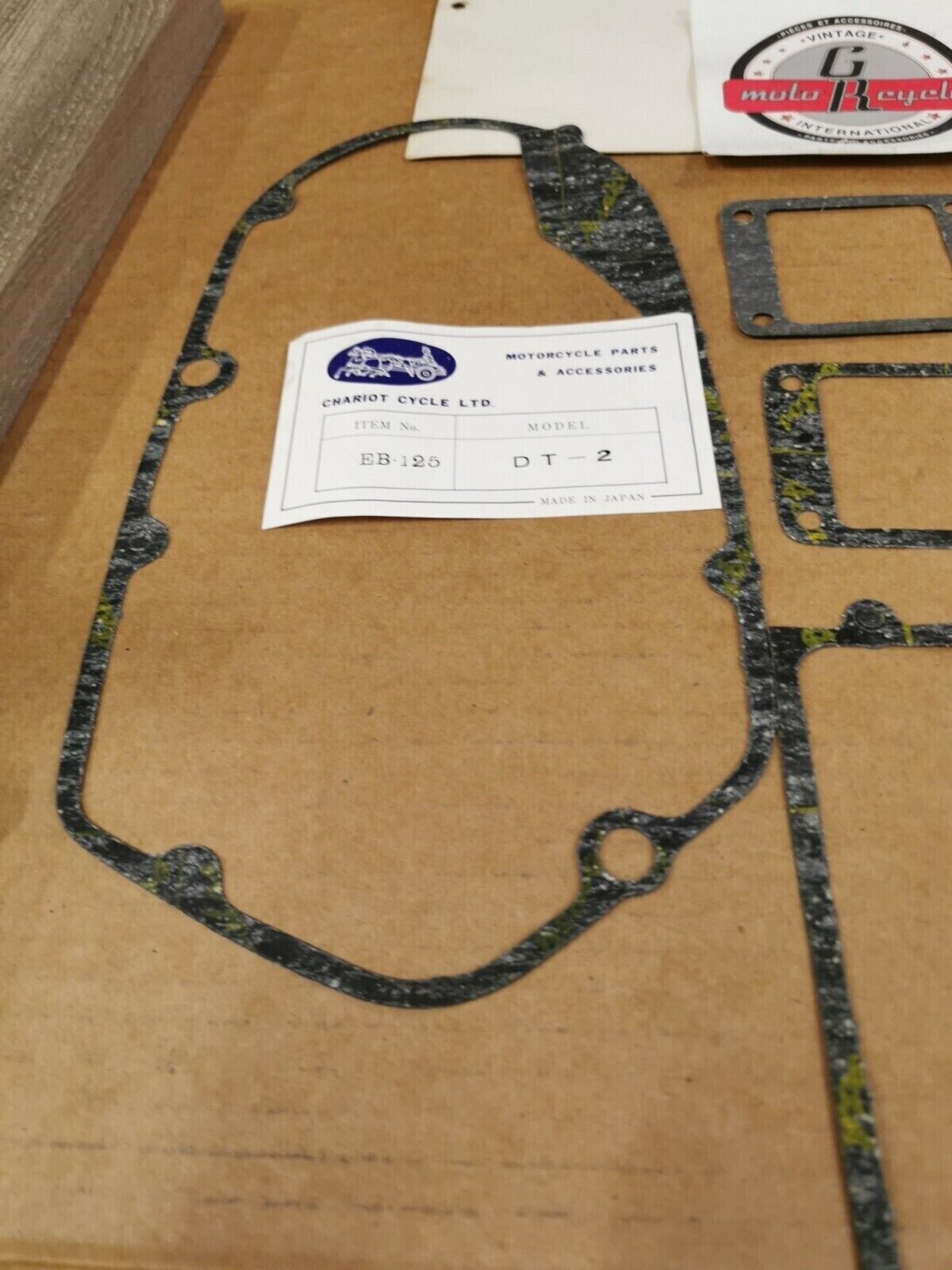 NOS CHARIOT CYCLE DT2 INCOMPLETE GASKET KIT SET EB-125 J48