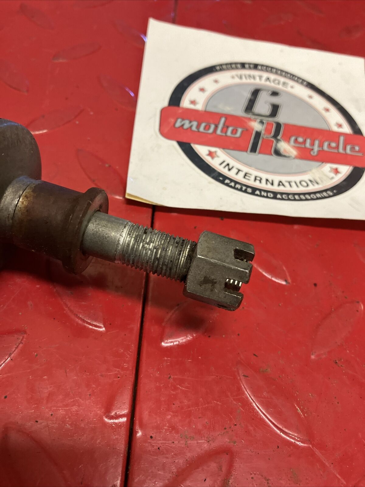 Kawasaki KX125 1980 Front wheel axle bolt shaft spacer collar 1981