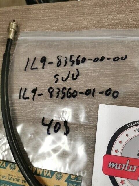 NOS YAMAHA XS360 1977 XS400 1978 XS360D TACHOMETER CABLE 1L9-83560-00-00 Y160