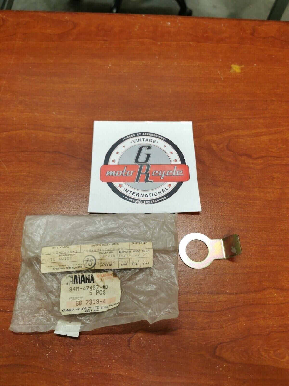 NOS Yamaha EX570 GUIDE PLATE 84M-47467-00-00 SUB. 87M-47467-00-00 Y70