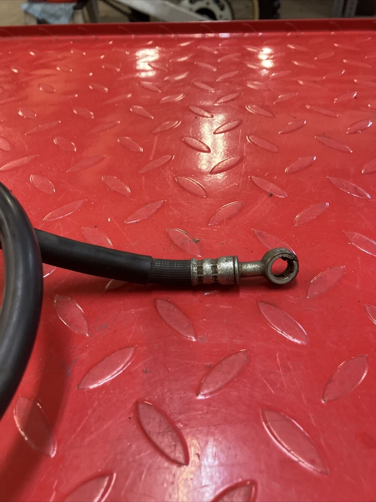 Yamaha DT200 1984 front brake oil line hose